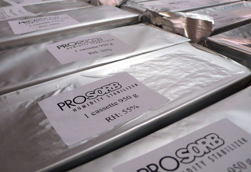 Prosorb humidity stabilizer for museum